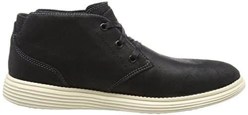 Skechers Status-Rolano, Mocasines Hombre, Negro (BLK Black Oily Suede), 41 EU