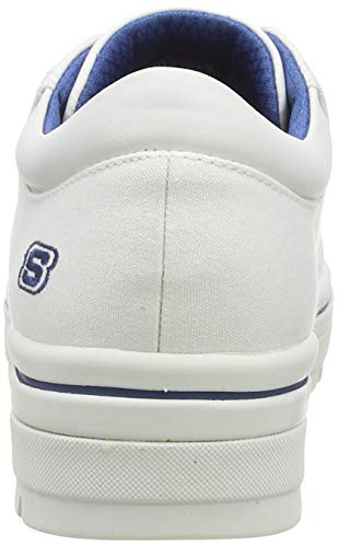 Skechers Street Cleat-Bring It Back, Zapatillas, Multicolor (Wht Black Canvas/White Duraleather Trim), 36 EU