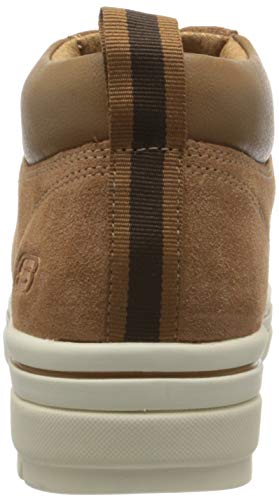 Skechers Street Cleats 2-Haute Hikes, Zapatillas Mujer, Marrón (CSNT Black Suede/Duraleather/Charcoal Webbing Trim), 38.5 EU