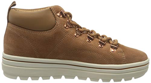 Skechers Street Cleats 2-Haute Hikes, Zapatillas Mujer, Marrón (CSNT Black Suede/Duraleather/Charcoal Webbing Trim), 38.5 EU
