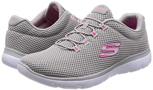 Skechers Summits, Zapatillas Mujer, Multicolor (GYHP Black Mesh/Trim), 38 EU