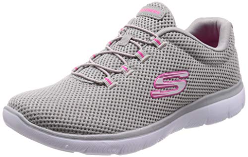 Skechers Summits, Zapatillas Mujer, Multicolor (GYHP Black Mesh/Trim), 38 EU