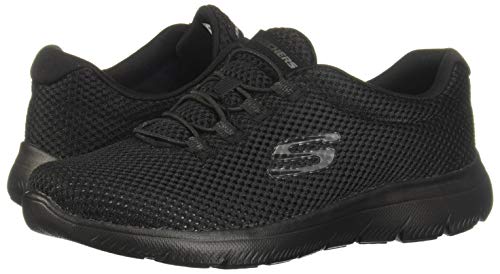 Skechers Summits, Zapatillas Mujer, Negro (BBK Black Mesh/Trim), 37 EU