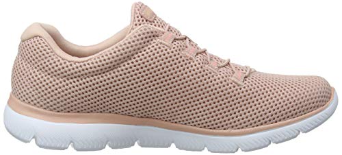 Skechers Summits, Zapatillas Mujer, Rosado (Ros Black Mesh/Trim), 39 EU