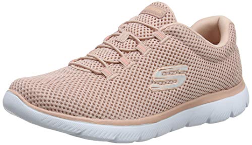 Skechers Summits, Zapatillas Mujer, Rosado (Ros Black Mesh/Trim), 39 EU