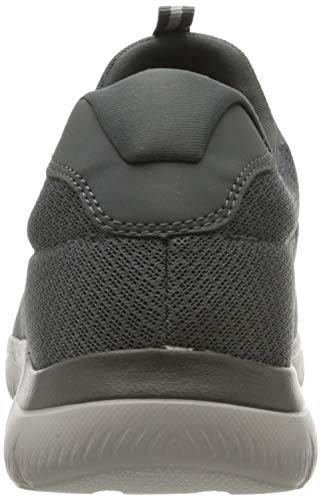 Skechers Summits, Zapatillas sin Cordones Hombre, Gris (Charcoal Mesh/Trim Charcoal), 45 EU