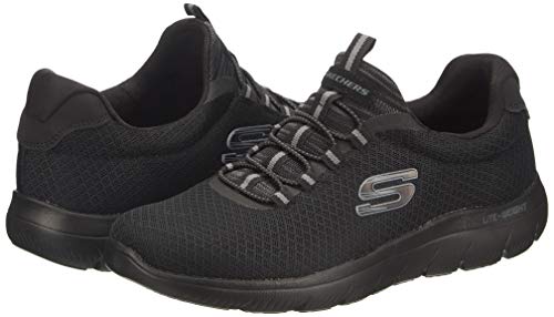 Skechers Summits, Zapatillas sin Cordones Hombre, Negro (Black Mesh/Trim BBK), 41 EU