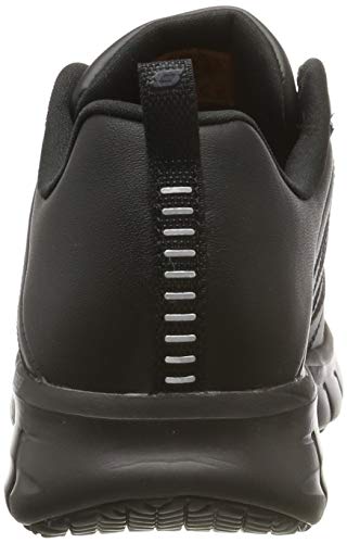 Skechers Sure Track-Erath-II, Zapatillas sin Cordones, Negro (BLK Black Leather), 36 EU