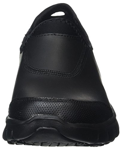 Skechers Sure Track, Zapatos de Trabajo Mujer, Negro (BBK Black Leather), 37 EU