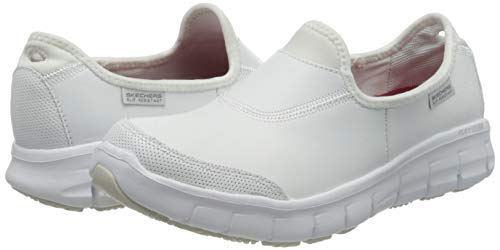 Skechers Sure Track, Zapatos para Profesionales Sanitarios Mujer, Blanco, 39 EU