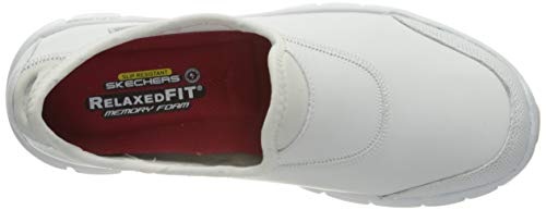 Skechers Sure Track, Zapatos para Profesionales Sanitarios Mujer, Blanco, 39 EU