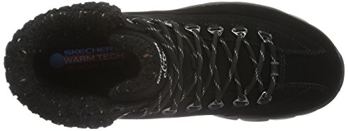Skechers Synergy-Winter Nights, Botas Mujer, Negro (Black), 38 EU