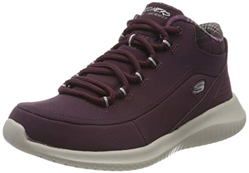 Skechers Ultra Flex 12918-burg, Zapatillas Altas para Mujer, Rojo (Burgundy 12918/Burg), 35 EU