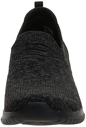 Skechers Ultra Flex-Harmonious, Zapatillas sin Cordones Mujer, Negro (BBK Black Mesh/Trim), 38 EU