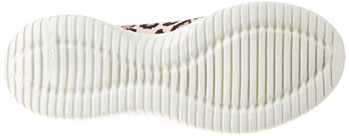 Skechers Ultra Flex Safari Tour, Zapatillas Mujer, Marrón Tan Negro Knit Mesh Off White Trim Tnbk, 37 EU