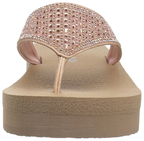 Skechers Vinyasa - Tiger Squad, Chanclas Al Dedo para Mujer, Rosa (Rose Gold), 40 EU