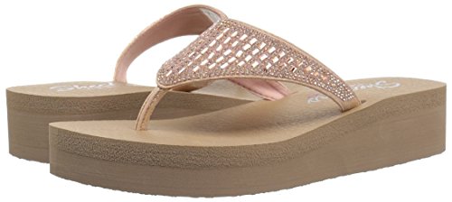 Skechers Vinyasa - Tiger Squad, Chanclas Al Dedo para Mujer, Rosa (Rose Gold), 40 EU