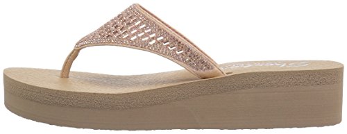 Skechers Vinyasa - Tiger Squad, Chanclas Al Dedo para Mujer, Rosa (Rose Gold), 40 EU