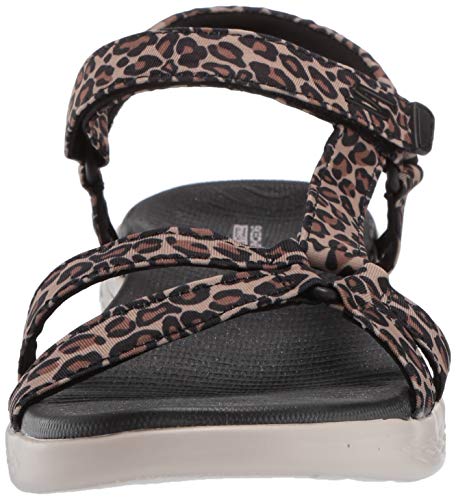 Skechers Women's On-The-go 600-140152 Sport Sandal, Leopard, Numeric_12
