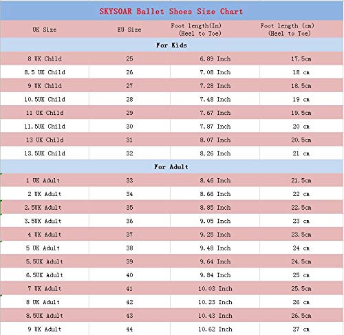 SKYSOAR Zapatillas de Ballet Zapatillas de Lona con Suela Dividida para Danza Gimnasia Zapatillas de Yoga Damas Niñas para niños y Adultos (35 EU, Rosa)