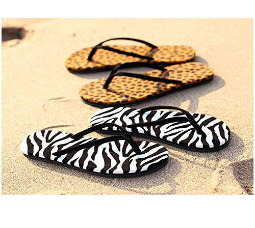 SLCN Chancletas Simples para Mujer, Sandalias De Playa Planas Antideslizantes De Verano, Cuatro Colores,A,39-40EU/6-6.5UK