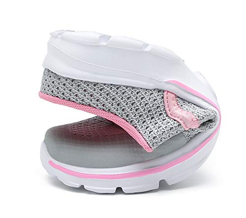 SMajong Zuecos y Mules para Hombre Mujer Comodas Zapatillas de Casa Respirable Ligeros Chanclas Exterior y Interior Gris claro Talla:43 EU