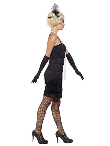 Smiffy's - Disfraz para mujer, Flapper, años '20, Negro, L (44-46 EU)