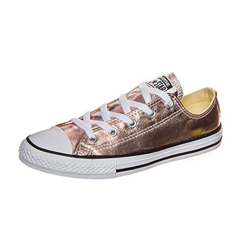 Sneakers metalizadas oro rosa niña Converse Chuck Taylor Ox 680