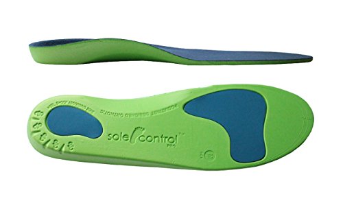 Sole Control 2 Pares Pro Plantillas ortopédicas metatarso y talón Cojines para Plantar Tratamiento de la Fascitis para Todo el pie, elección de Colores (L (EU 42.5-44.5), Verde)