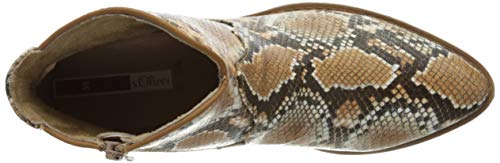 s.Oliver 5-5-25337-34, Botas Camperas Mujer, Beige (Beige Snake 409), 38 EU
