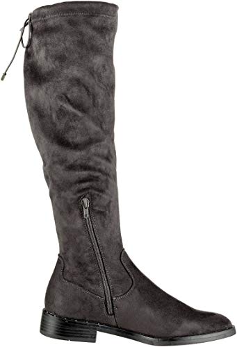 s.Oliver 5-5-25504-21, Botas Mosqueteras Mujer, Gris (Anthracite 214), 37 EU