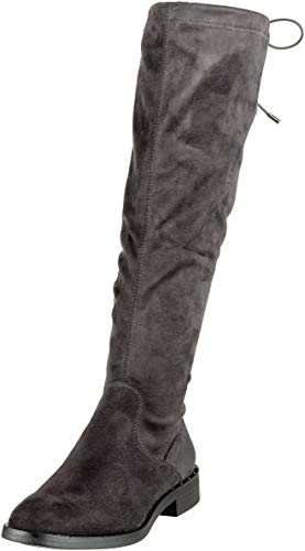 s.Oliver 5-5-25504-21, Botas Mosqueteras Mujer, Gris (Anthracite 214), 37 EU