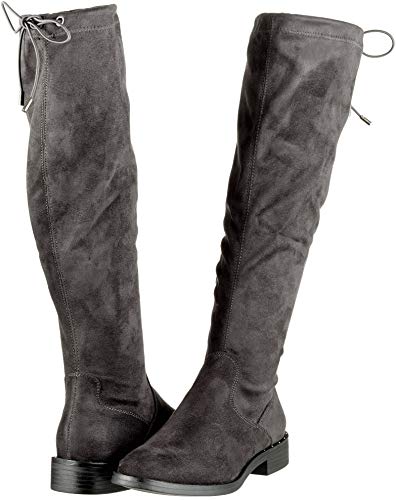 s.Oliver 5-5-25504-21, Botas Mosqueteras Mujer, Gris (Anthracite 214), 37 EU