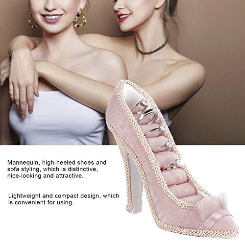 Soporte para exhibidores de joyería, Vestido de Modelo Zapatos de tacón Alto Pendiente Collar Anillo Titular de la joyería Exhibición del Soporte para la organización y exhibición(De tacón Alto)