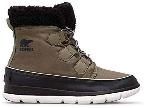 Sorel Explorer Carnival, Botas para Nieve Mujer, Verde (Hiker Green, Black), 39 EU