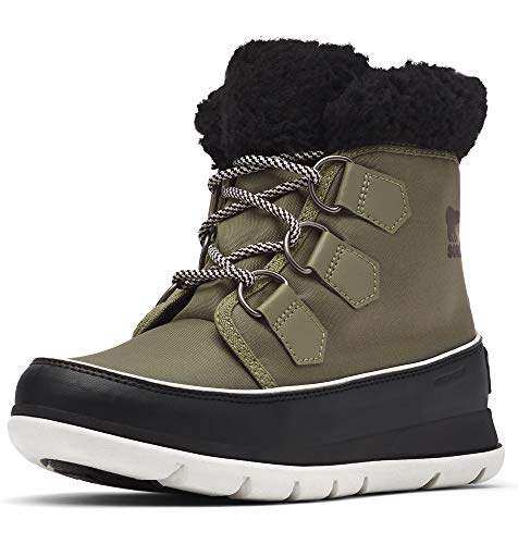 Sorel Explorer Carnival, Botas para Nieve Mujer, Verde (Hiker Green, Black), 39 EU