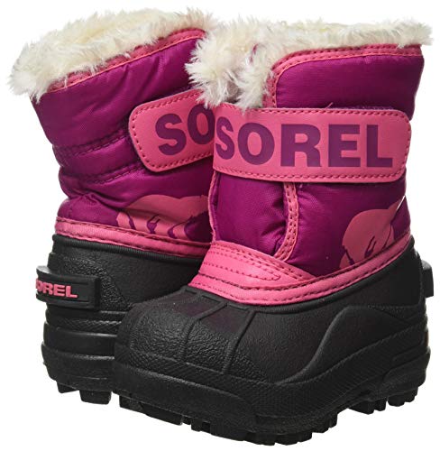 Sorel Toddler Snow Commander, Botas de Invierno Unisex bebé, Rojo (Tropic Pink, Deep Blush), 21 EU