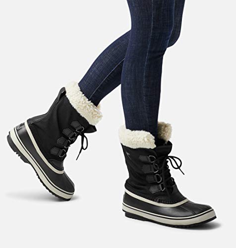 Sorel Winter Carnival, Botas de Invierno Mujer, Negro (Black, Stone), 37 EU