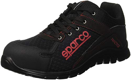Sparco 0751742NRNR Zapatillas, Negro, 42