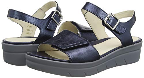 Stonefly Aqua III 2 Laminated, Sandalia con Pulsera Mujer, Azul Night Blue 131, 42 EU