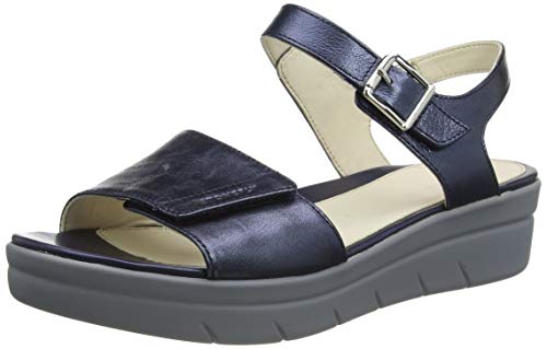 Stonefly Aqua III 2 Laminated, Sandalia con Pulsera Mujer, Azul Night Blue 131, 42 EU