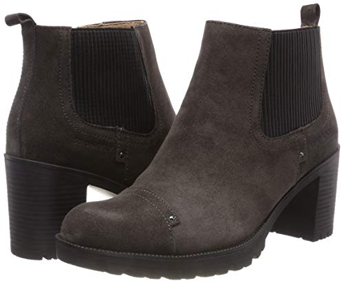 Stonefly Blasy 2 Velour, Botas Chelsea Mujer, Gris (Magnet Gray 08W), 37 EU