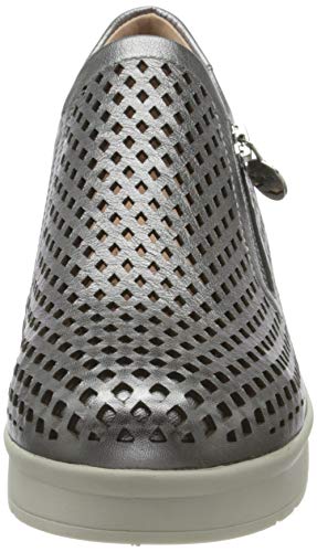 Stonefly Cream 25 Laminated LTH, Zapatillas Mujer, Grigio Wild Gray Metal 1bp, 39 EU