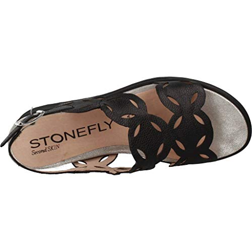 STONEFLY - Sandalia Vestir Piel - Cuero para: Mujer Color: Black Talla: 39