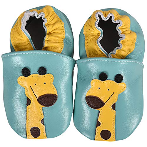 SUADEX Primeros Pasos Bebe Niños Niña Zapatos Zapatillas de Estar por Casa Pantuflas Calzado Botitas y Patucos Infantiles Piel Sintético 0-24 Meses