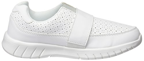 Suecos Edda, Zapatos de Trabajo Unisex Adulto, Blanco (White), 42 EU