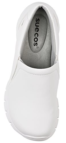 Suecos Nova, Zapatos de Trabajo para Mujer, Blanco (White), 39 EU