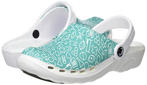Suecos Oden Print, Zuecos de Trabajo, Unisex Adulto, Multicolor 21, 38 EU
