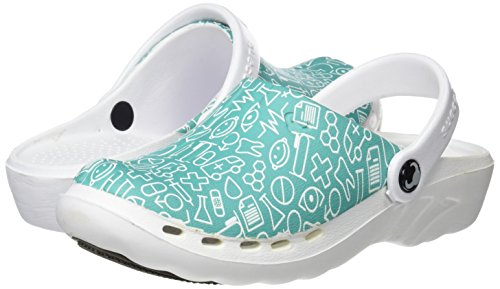 Suecos Oden Print, Zuecos de Trabajo, Unisex Adulto, Multicolor 21, 39 EU