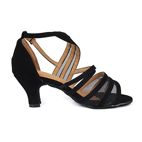 SUKUTU Zapatos de Baile de salón Mujer Tango Latino Salsa Práctica Samba Waltz Zapatos de Baile Social